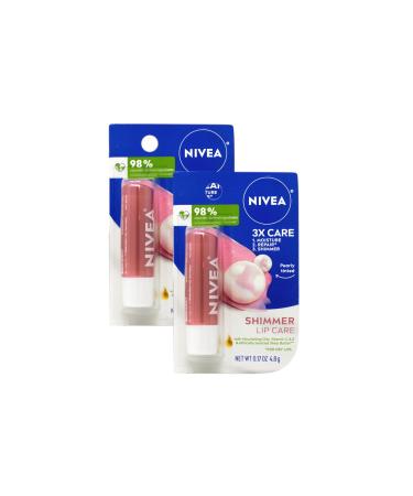 Nivea Shimmer Lip Balm Nivea Shimmer Lip Balm (Pack of 2)