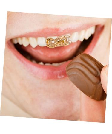 LIFKOME Scorpion Single Brace Masculine Decor - Golden Hip Hop Dentures for Men | Halloween Funny Party Teeth Cover - Buy Online on GoSupps.com