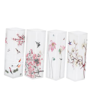 Healvian Healvian 8 Pieces Lipstick Tube Beautiful Empty Lipstick Containers Delicate Lipstick Container Creative Lipstick Container Classic Lip Balm Package Tube Lipstick DIY Tube