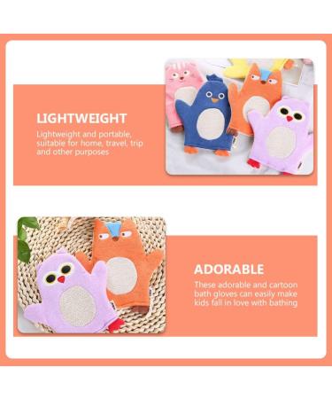 FRCOLOR 4pcs Bath Towels & Sponges - Exfoliating Kids Shower Tools Cotton Bath Supplies for Baby & Travel - Buy Online on GoSupps.com