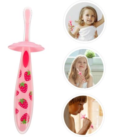 Minkissy 3-Pack Toddler Toothbrush Molar Toy - Pink Silicone Cleaning Brush & Massage Tool - Safe Food-Grade Accessories for Travel - Buy Online on GoSupps.com