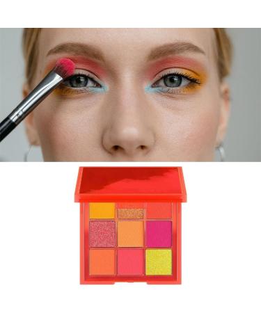 Jojomis 9 Colors Eyeshadow Palette Soft Professional Highly Pigmented Blendable Bright Compact Matte Shimmer Metallic Eye Makeup for Women Ladies Cosmetics - Buy Online on GoSupps.com