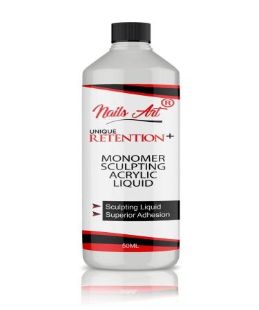 NAIL ART UNIQUE RETENTION+ NAIL MONOMER SCULPTING ACRYLIC LIQUID 50ML