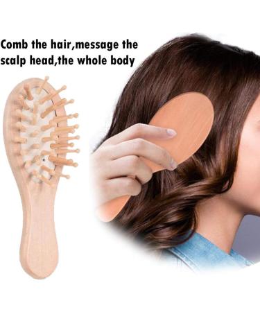 4 Piece Baby Hair Brush Set with Natural Bristles - Prevents & Treats Cradle Cap, Includes Wooden Comb for Massage - Perfect Baby Registry Gift - Buy Online on GoSupps.com