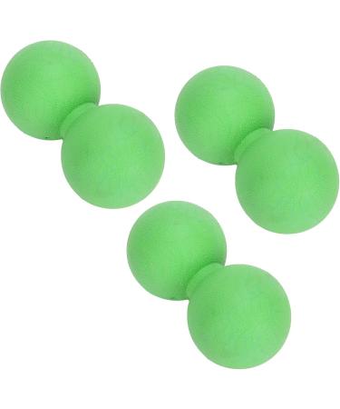 Verdant Touch Peanut Massage Ball 3 Pack - Ideal for Yoga Training & Muscle Relaxation - Green - Buy Online on GoSupps.com