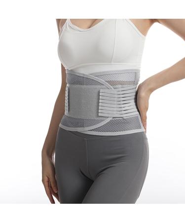 MCAORI Breathable Lumbar Support Belt for Women Men Mesh Lumbar Pads for Lower Back Pain Relief Sitting Posture Correction L Grey - Buy Online on GoSupps.com