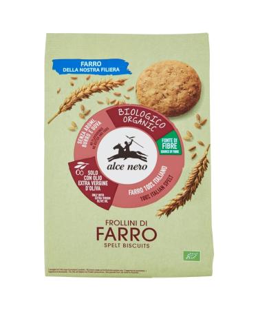 Alce Nero Alce Nero Frollini di Farro Organic Spelt Cookies with Extra Virgin Olive Oil 300 g Set of 6