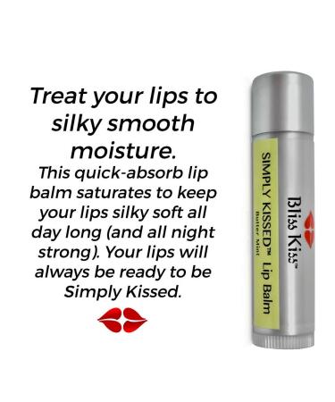 Bliss Kiss Butter Mint Intense Moisturizing Lip Balm - Hydrating & Softening Chapstick - Buy Online on GoSupps.com