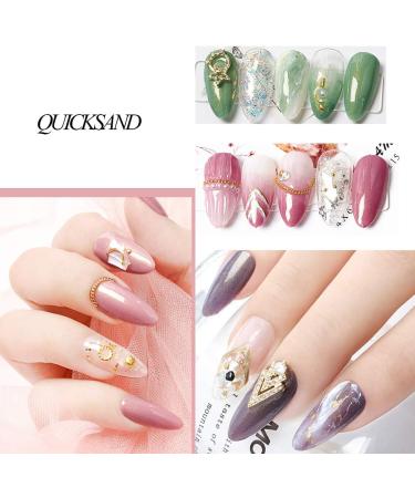 Ranvi Nail Polish Set Quicksand Gold Nail Polish for Family Party Professional Nail Salon (6 Boxes of Nail Polish 2 Brushes) Style 1 Nail polish 1 - Buy Online on GoSupps.com