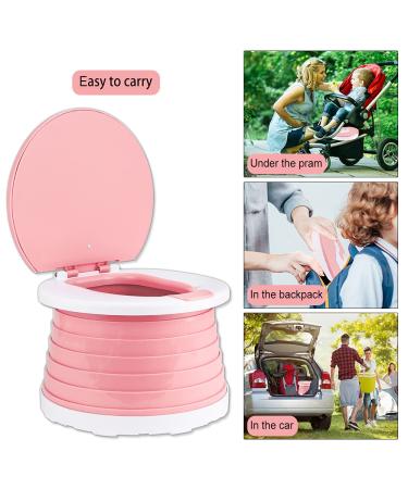 Kids Portable Folding Toilet Seat - Foldable Potty Chair for Boys & Girls | Toddler Potty Training Seat (Pink) - Buy Online on GoSupps.com