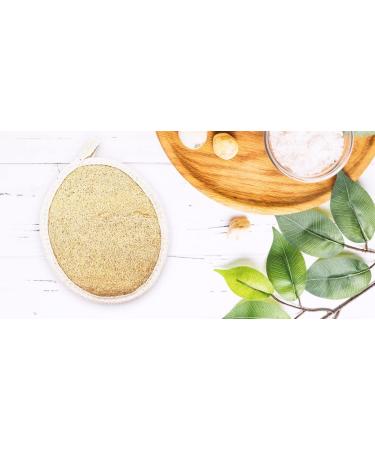Balmy Naturel Luffa Sponge Bath Glove - Exfoliating Shower Gloves for Body Scrub & Massage - Buy Online on GoSupps.com