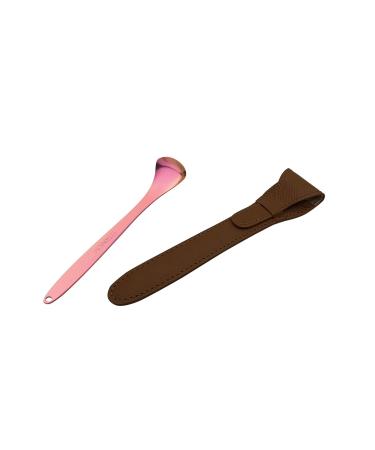 TE to TE Yo Okabe Tableware Manufacturer Made in Japan Moss Toto Premium with Case Pink Gold Genuine Leather Case (Brown)
