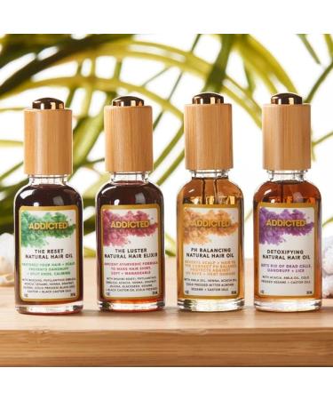 Addicted Beauty Detoxifying Natural Hair Oil | Nourish & Revitalize for All Hair Types International Shipping Available - Buy Online on GoSupps.com