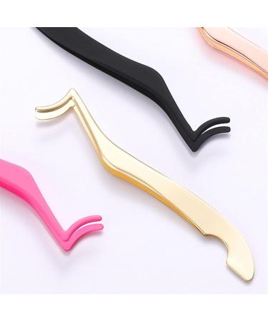 Rose Gold Hair Removal & False Eyelash Tweezers - Precision Curling & Lengthening Tool | Cosmetic Forceps - Buy Online on GoSupps.com