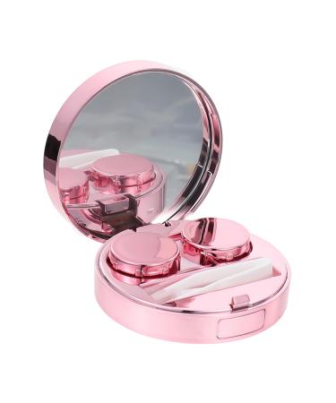 Homsfou 3 sets Starry Heaven glasses case mini lens container contact lens container made of glass rice set for contact lenses case pink colored contact lenses pp accompanying box