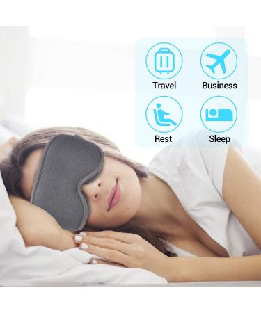 SeugSun 3D Contoured Sleep Mask - Ultra Soft Gray Eye Mask for Women and Men - Buy Online on GoSupps.com