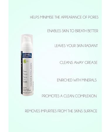 LEVEL CAVI-GEN Hydro Collagen Face Serum 100ml - Anti-Aging with Caviar Extract & Vitamin C | International Shipping - Buy Online on GoSupps.com