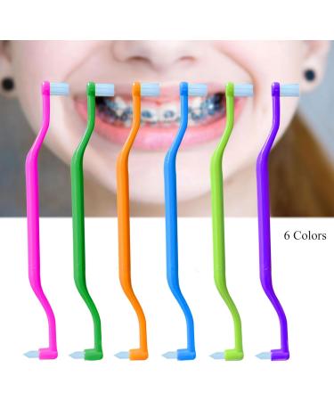 6-Piece Orthodontic Toothbrush Set - Double Ortho & Tufted for Braces & Implants Cleaning - Buy Online on GoSupps.com