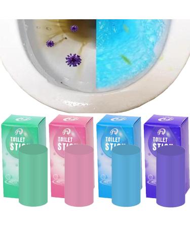 2024 Upgraded Concentrated Descaling Toilet Cleaning Stick - 4Pcs Toilet Bowl Cleaners Stick Scouring Stick for Toilet Bathroom Descaler Cleaner Toilet Tank Cleaner Long-Lasting Freshness (1 Blue)