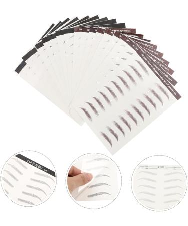 Balacoo Brow Stencils 18pcs Eyebrow Stickers Waterproof Eyebrow Sticker Eyebrow Transfer Stickers Semi-permanent Tool 3d - Buy Online on GoSupps.com