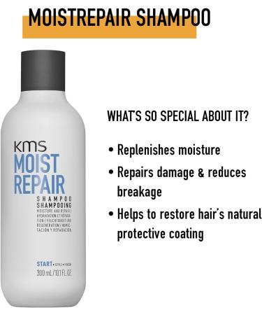 KMS Moist Repair Shampoo 300ml - Hydrating Hair Cleanser - Buy Online on GoSupps.com