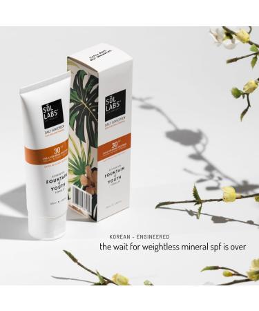 Natural Mineral Sunscreen SPF 30 for Face & Body – No White Cast Zinc Oxide, Lightweight, Reef-Safe Hydrating Daily Moisturizer – Korean Formulated Skin Care - Buy Online on GoSupps.com