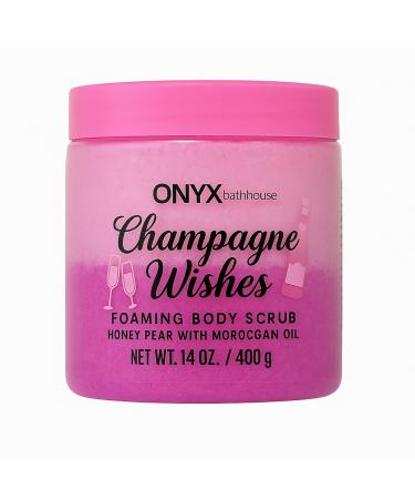 BATHHOUSE CHAMPAGNE WISHES HONEY EXTRACT EXFOLIATING FOAMING BODY SCRUB Y