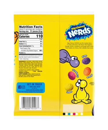Nerds Big Chewy Candy 6 Ounce Pack of 12 - Delicious Assorted Flavors - Bulk Buy for Sweet Treats - Buy Online on GoSupps.com