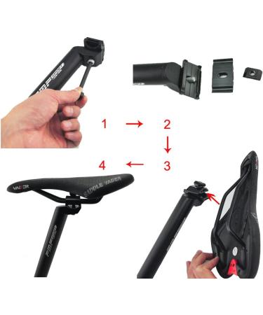 UPANBIKE Bike Seat Post Aluminum Alloy Extra Long 17.7 Replacement Bicycle Seatpost 25.4-31.6mm Black 450*27.2mm - Buy Online on GoSupps.com