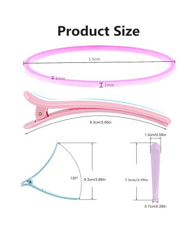1000Pcs Small Elastic Rubber Hair Bands Set with Loop Styling Tool for Girls and Women - Includes 2 Topsy Hair Tail Tools, 1 Rattail Comb, and 5 Duckbill Clips - Braids Accessories Type 20 - Buy Online on GoSupps.com