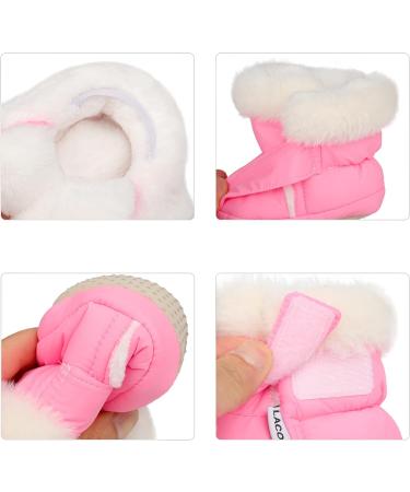 LACOFIA Baby Girls Pink Anti-Slip Soft Sole Booties | 6-12 Months - Buy Online on GoSupps.com