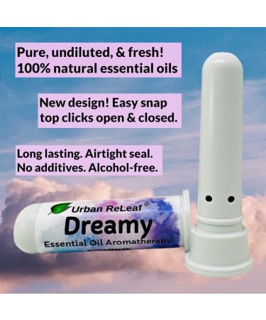 Buy Urban ReLeaf Dreamy Essential Oil Inhaler - Pure Lavender & Chamomile Pocket Size Alcohol-Free Made in USA - International Shipping Available - Buy Online on GoSupps.com