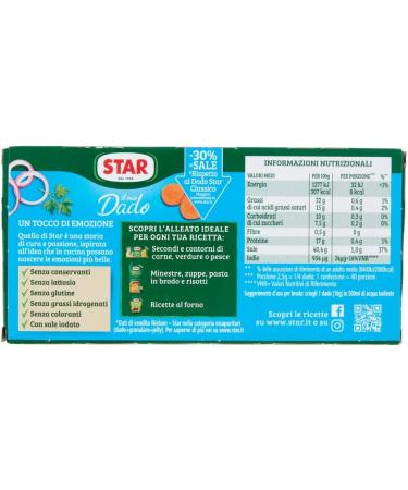  Italian Gourmet E.R. Star Il Mio Dado Classico Broth Cubes with 30% Less Salt Vegetables and Extra Virgin Olive Oil 10 Broth Cubes 100 g Preservative Lactose Free and Gluten Free + Italian Gourmet Polpa 400g - Buy Online on GoSupps.com