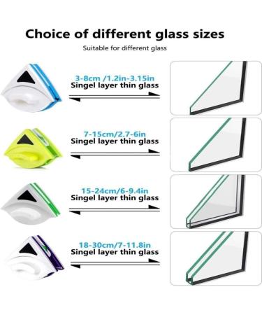 Dual Side Magnetic Window Cleaner Good Water Absorption Glass Surface Wiper Cleaning Brush - Buy Online on GoSupps.com