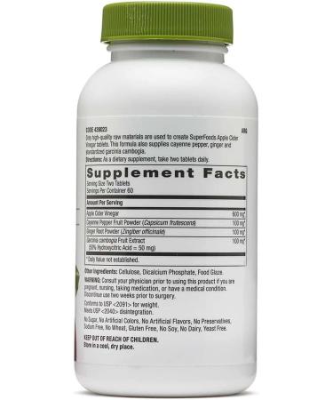 GNC SuperFoods Apple Cider Vinegar - Natural Detox and Weight Management - Buy Online on GoSupps.com