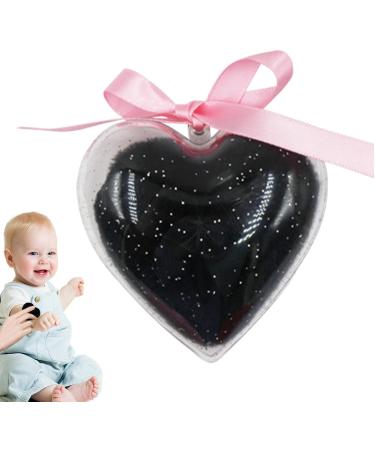 Baby Powder Puff | Bowknot Heart Powder Puff - Soft Long-haired Body Powder Puff Washable Powder Puff for Baby Body Black - Buy Online on GoSupps.com