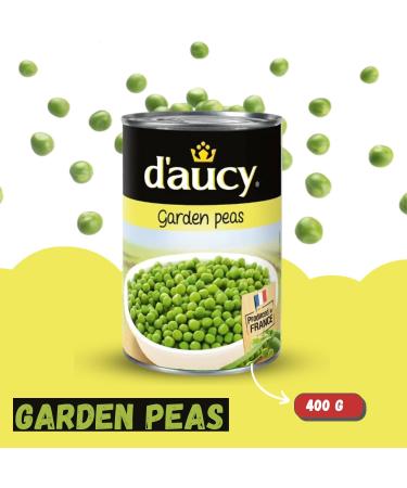D'Aucy Peas Tinned Pick N Mix - Choose From 4 Flavours | Garden-Peas Mixed Vegetables Petits Petits-Pois & Baby Carrots Potatoes - Pack of 4 X 400g - Buy Online on GoSupps.com