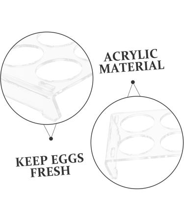 Zerodeko Refrigerator Eggs Acrylic Egg Holder Egg Carrier Egg Holder Fridge Organizer Can Put Storage Box - Buy Online on GoSupps.com