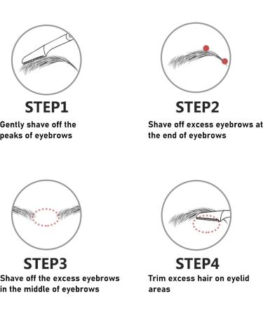 Syh & Aqye 3pcs Eyebrow Razor Set | Multi-Purpose Face & Eyebrow Hair Shaper | Ideal for Men & Women - Buy Online on GoSupps.com