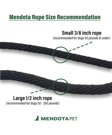 Mendota Pet Snap Leash 3/8" x 4' Hunter Green 3/8 in x 4 ft Hunter Green - Buy Online on GoSupps.com