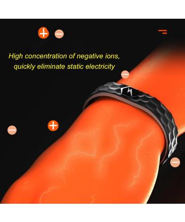 Buy Antistatic Bracelet for Electrostatic Discharge Relief - Wireless Silicone Hand Strap for Men & Women (Black) | Negative Ion Technology - Buy Online on GoSupps.com