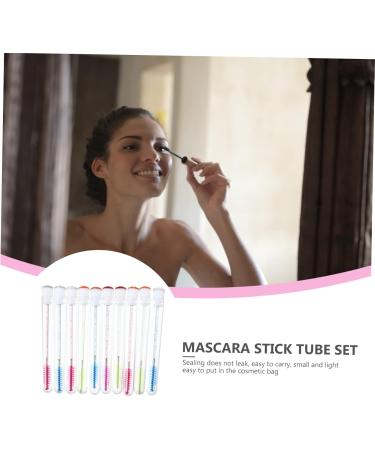 BELLIFFY 10pcs Mascara Wand Tube Lipgloss Bottle DIY Mascara Tube Brush Plastic - Buy Online on GoSupps.com