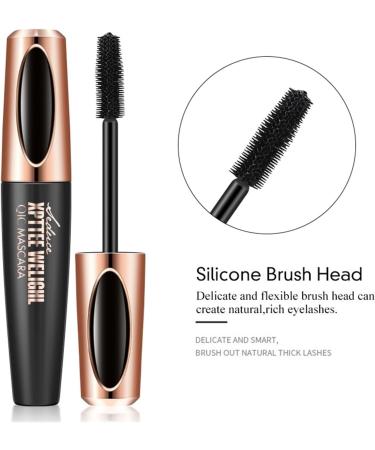 Makeup Volumizing Mascara Waterproof Dense Slender Curly Silicone Brush Head 4D Mascara (Size : B) - Buy Online on GoSupps.com