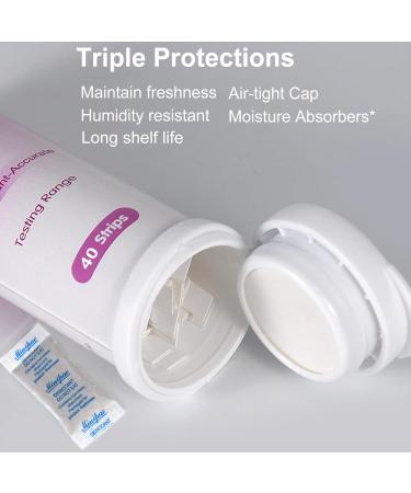 Feminine pH Test Strips for Vaginal Health - 40 Strips for Acidity & Alkalinity - Buy Online on GoSupps.com