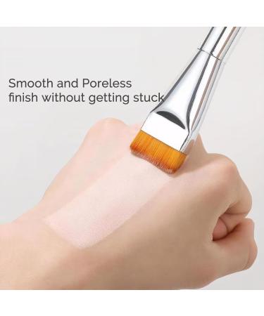 Premium Foundation Brush for Liquid Makeup & Concealer - Soft Bristles Kabuki Brush | Non-Soaking Cosmetic Tool for Creams & Masks - Buy Online on GoSupps.com