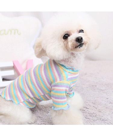 Amaone Chihuahua Dog Coat Leopard Bowknot Winter Jacket for Small Dogs | Pet Clothing (S Blue) - Buy Online on GoSupps.com