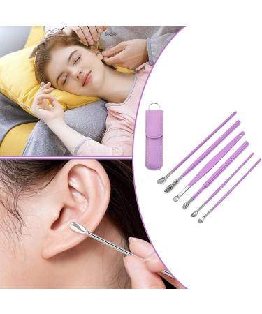 6-Piece Ear Pick Earwax Removal Kit with Leather Storage Case - Ear Cleaning and Care Tool Set - Buy Online on GoSupps.com