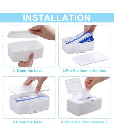 Tundwhite 2 Pack Wet Wipes Box - Home & Office Dispenser | Premium Wet Wipes for Easy Cleaning - International Shipping Available - Buy Online on GoSupps.com