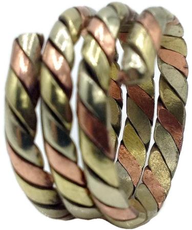 Tibetan Three Metal Spiral Healing Medicine Ring - Unisex Relief for Arthritis and Tendon Pains - Buy Online on GoSupps.com