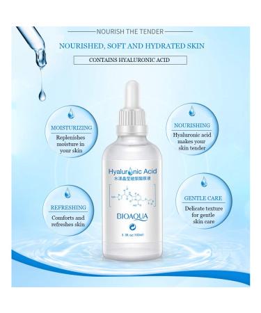 BIOAQUA Hyaluronic Acid Face Cleanser - Moisturizing & Smoothing Essence for Oil Balance (100ml) - Shop Internationally - Buy Online on GoSupps.com